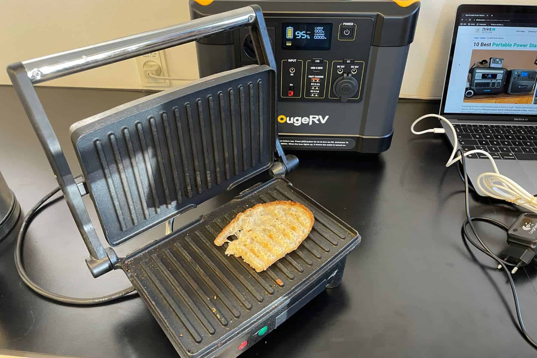 bougerv-fort-1000-portable-power-station-toaster