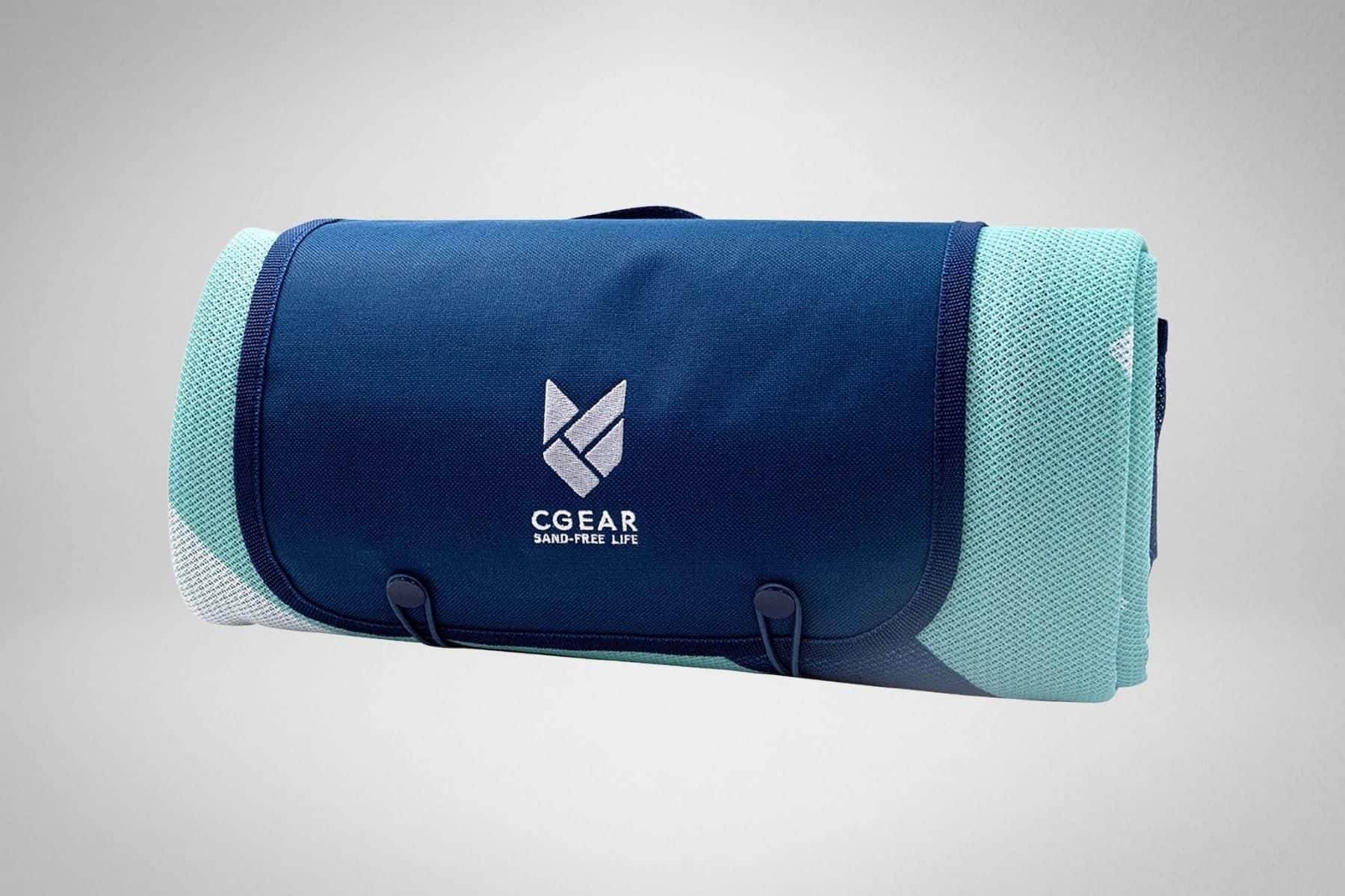 CGear Sandlite Navy Quilted Beach Blanket