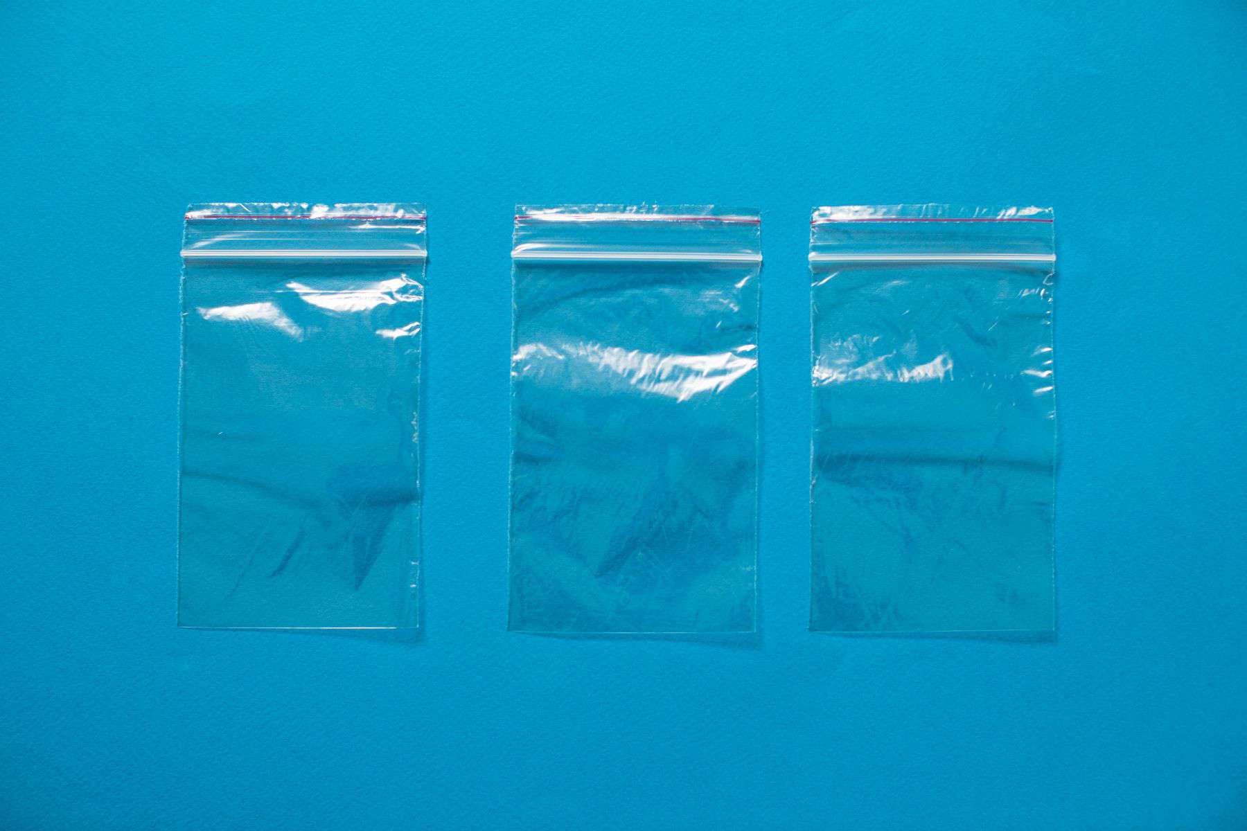 Clear plastic bag for travel