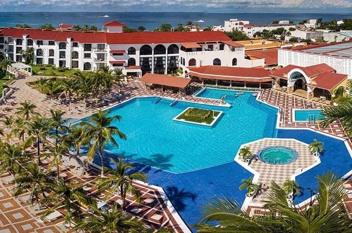 Cozumel Hotel Resort Trademark Wyndham Pool Aerial View