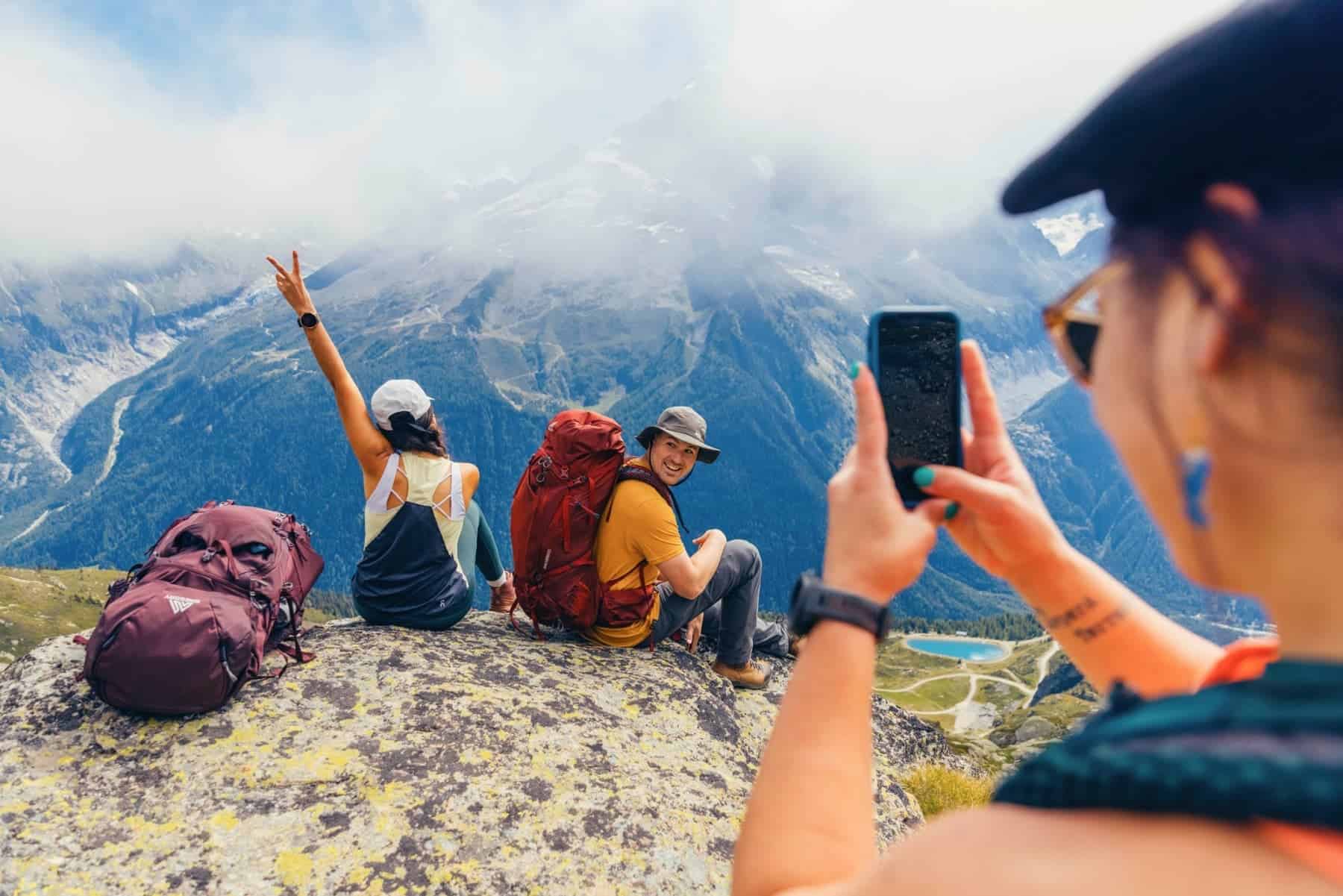 Gregory Baltoro 75 Backpack Sitting On Mountain Top