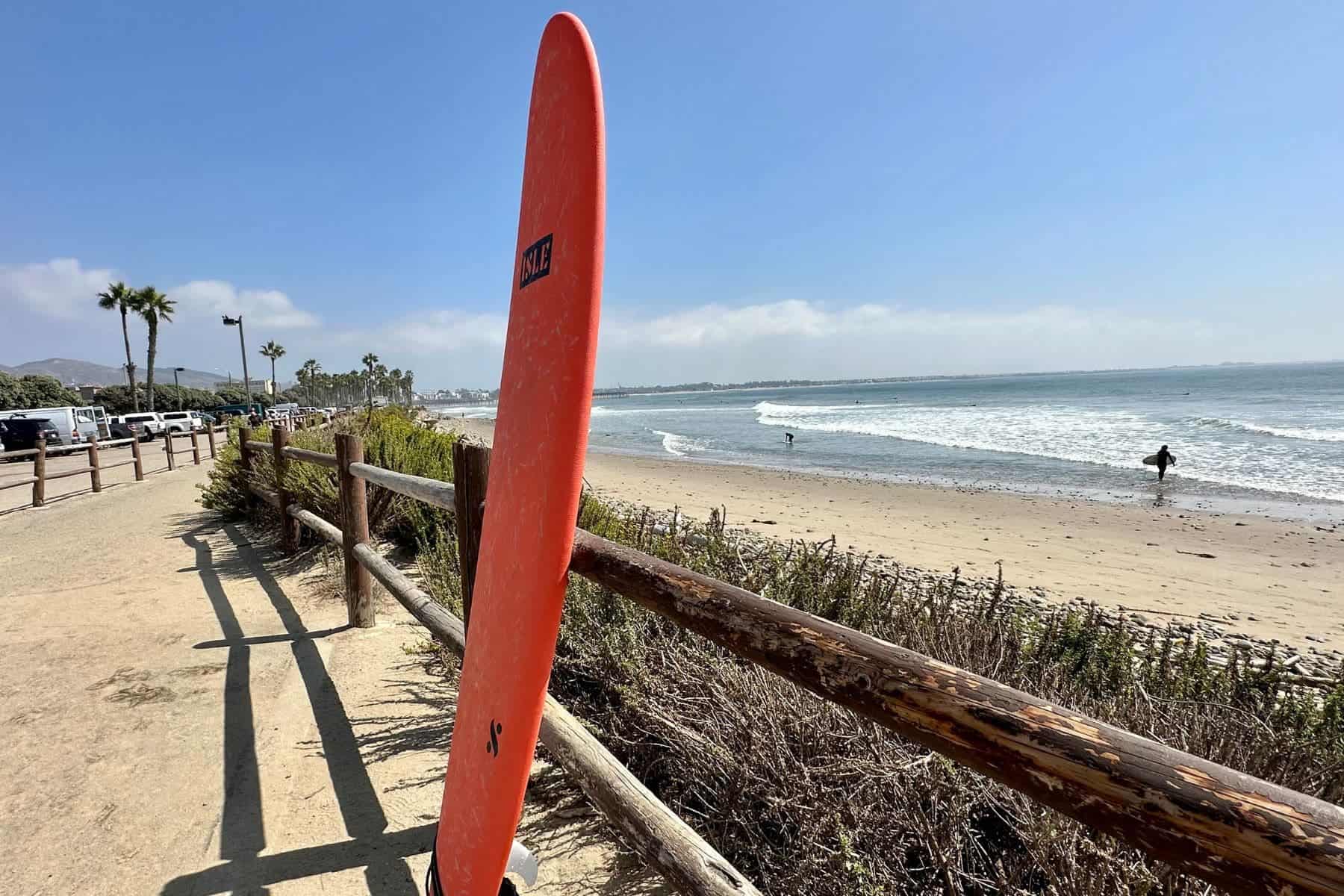 Isle Coronado Surfboard At Beach