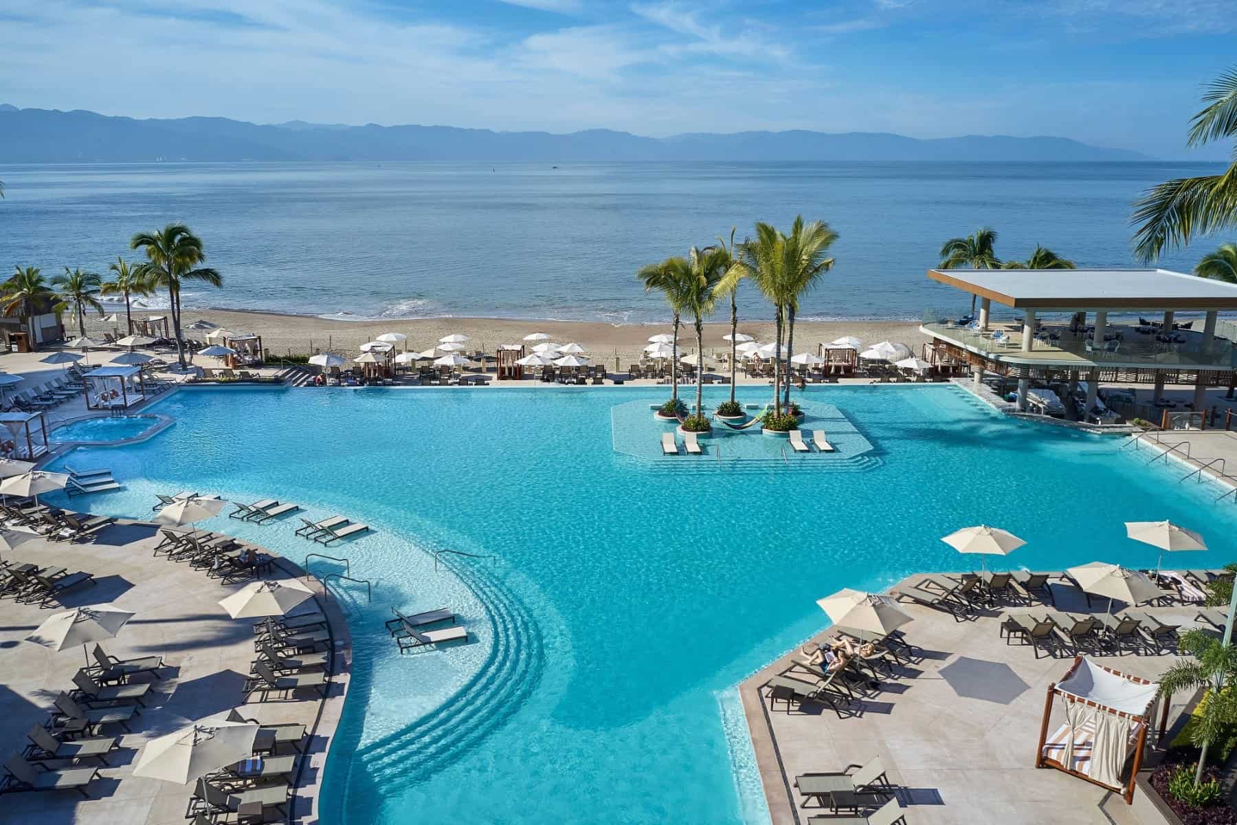 Marriott Puerto Vallarta Resort And Spa Outdoor Pool Aerial View
