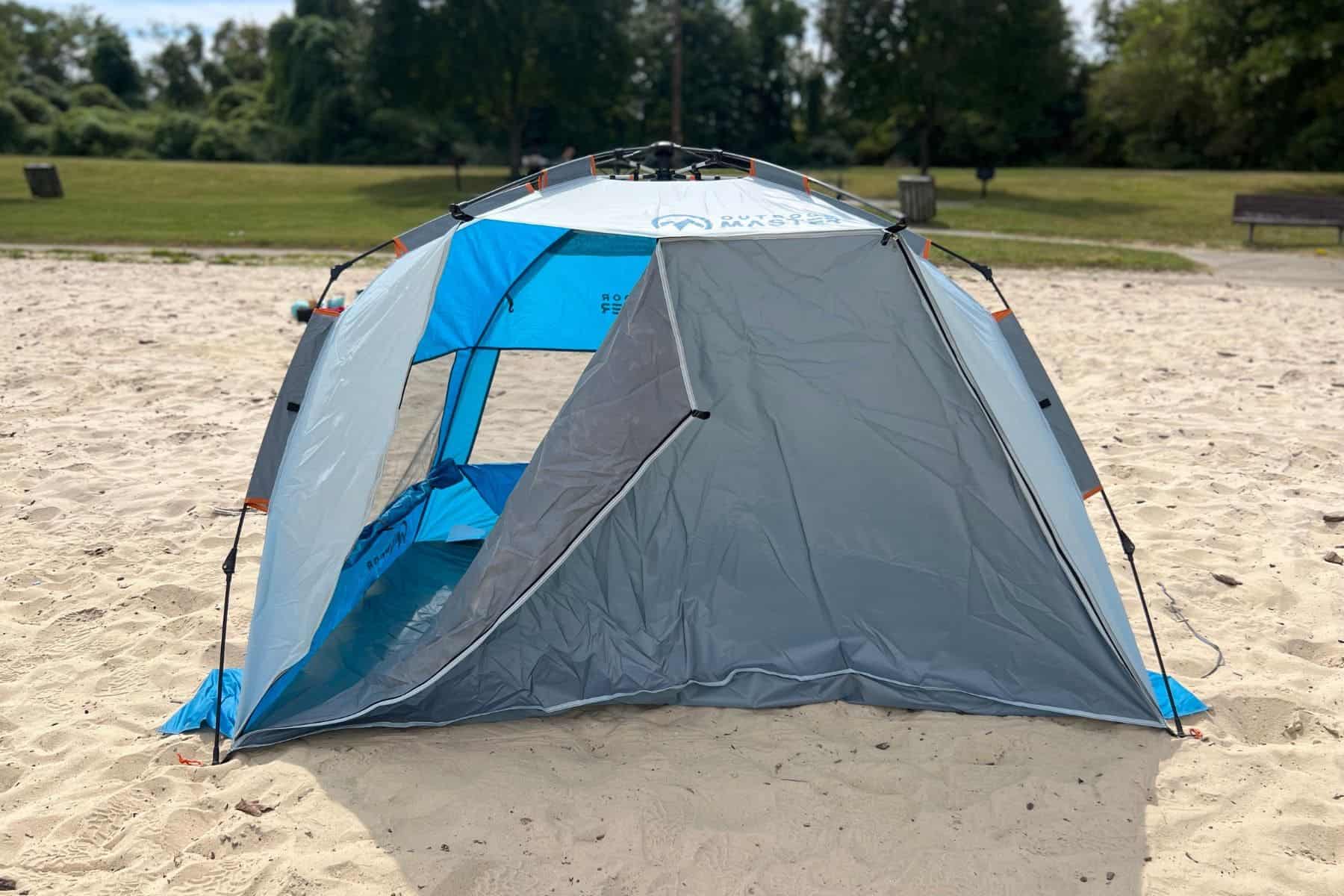 outdoor-master-pop-up-beach-tent-slight-open