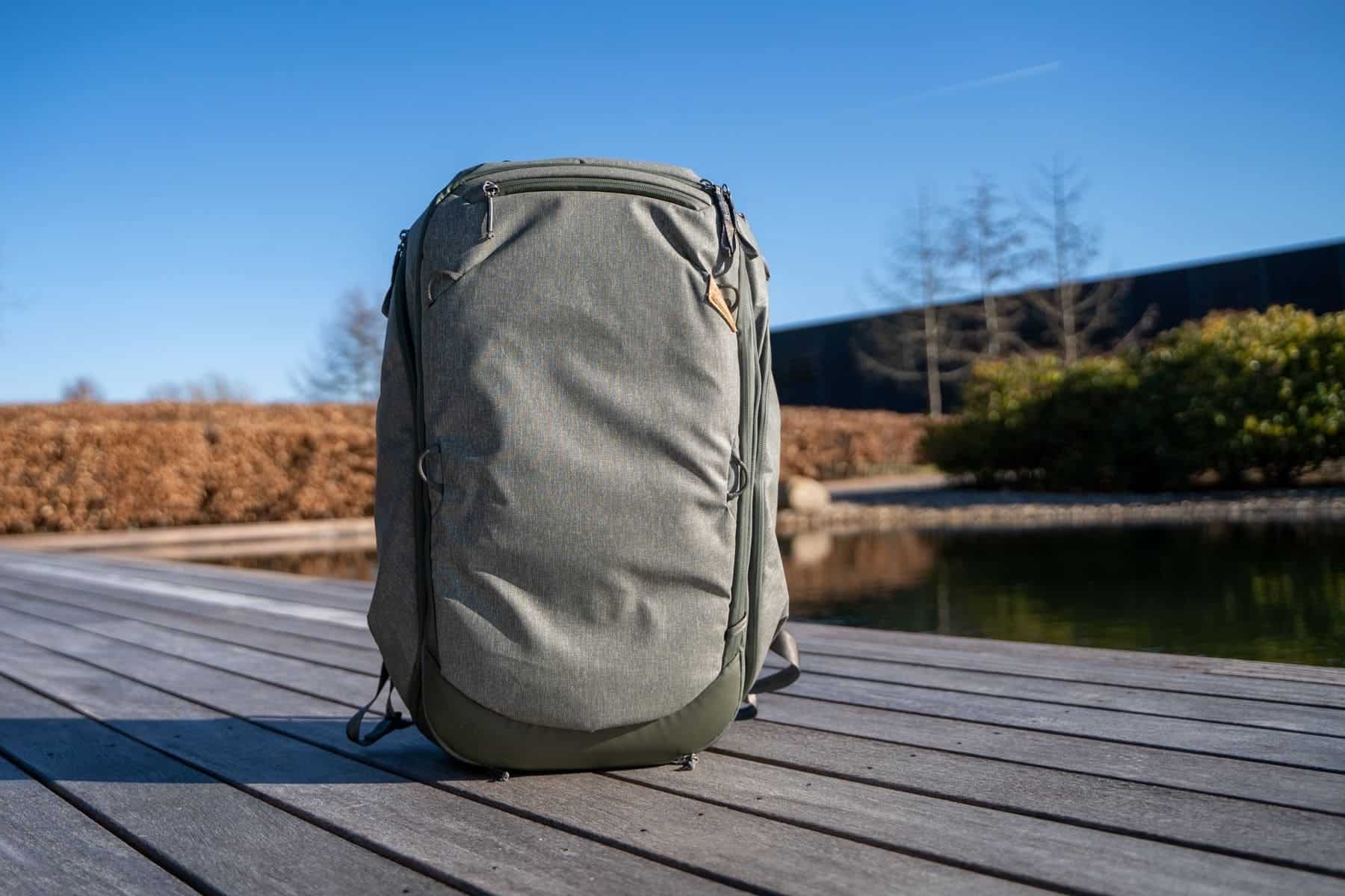 peak-design-45l-front-view-on-wood-deck