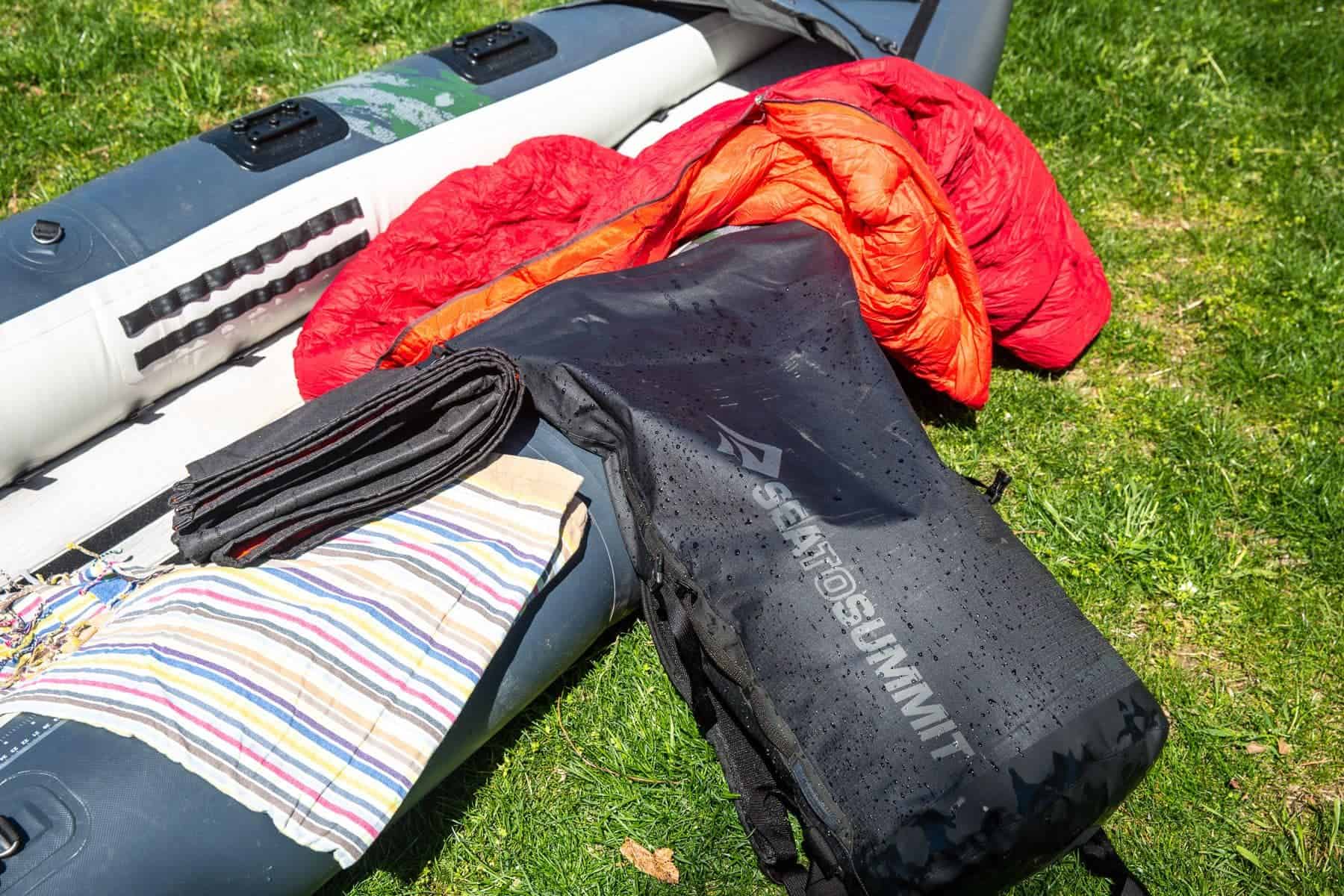 High water is no problem for the Big River Backpack
