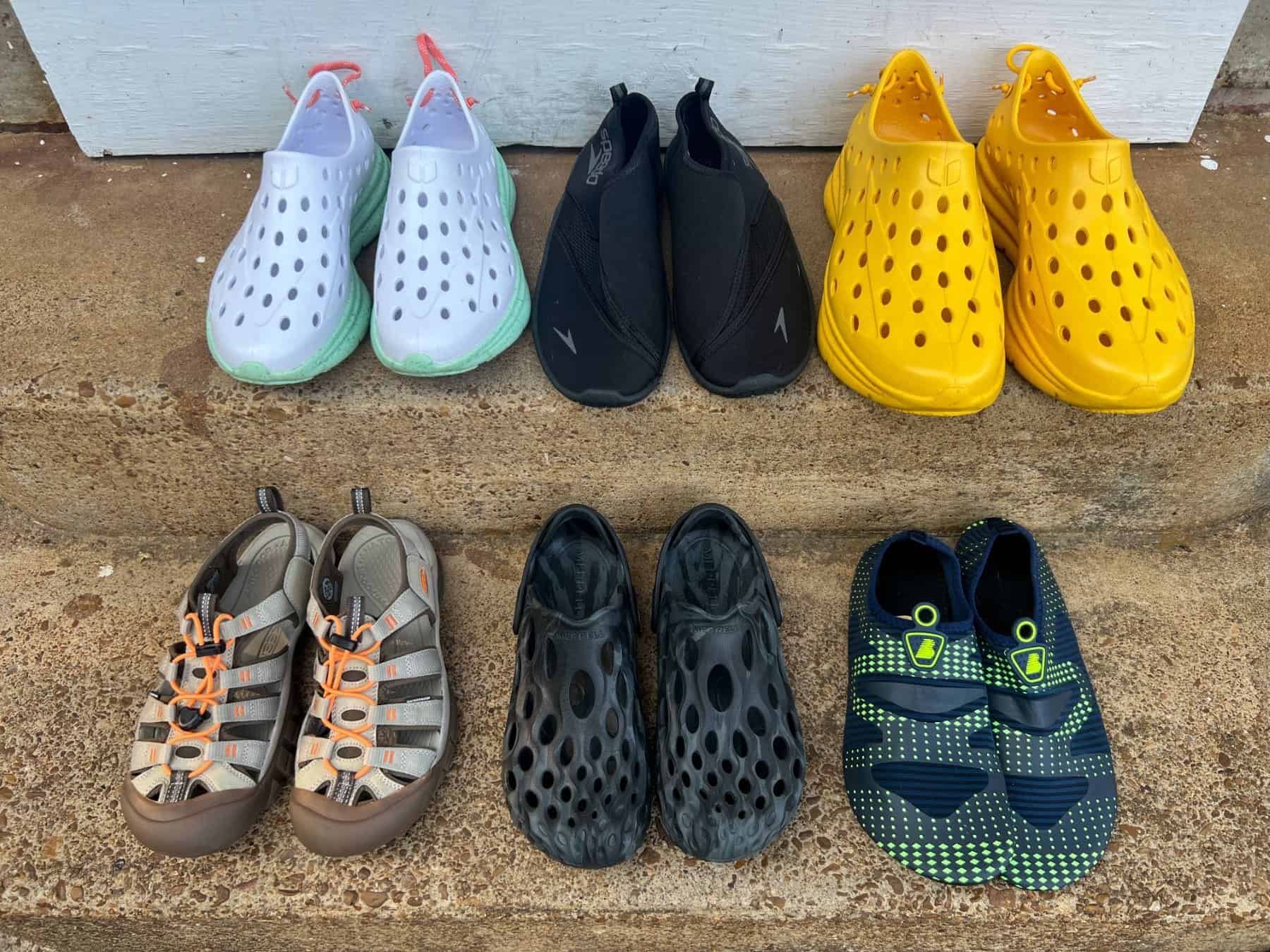 Water Shoes Gallery Aerial On Stairs