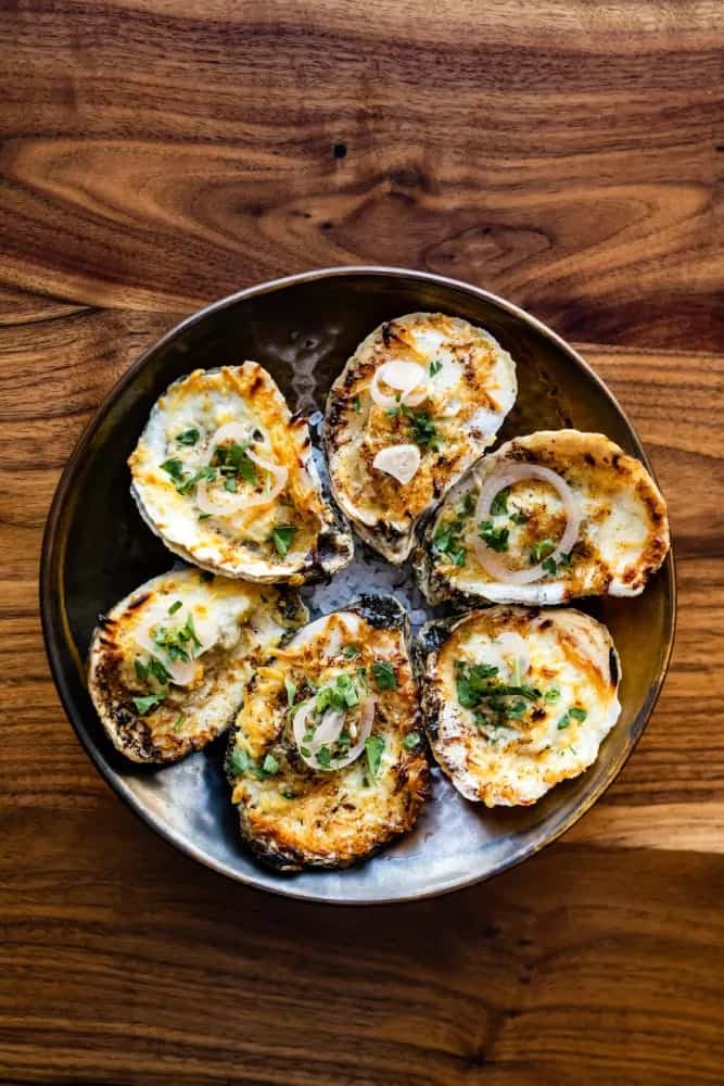 Woodlands Resort Char Grilled Gulf Oysters